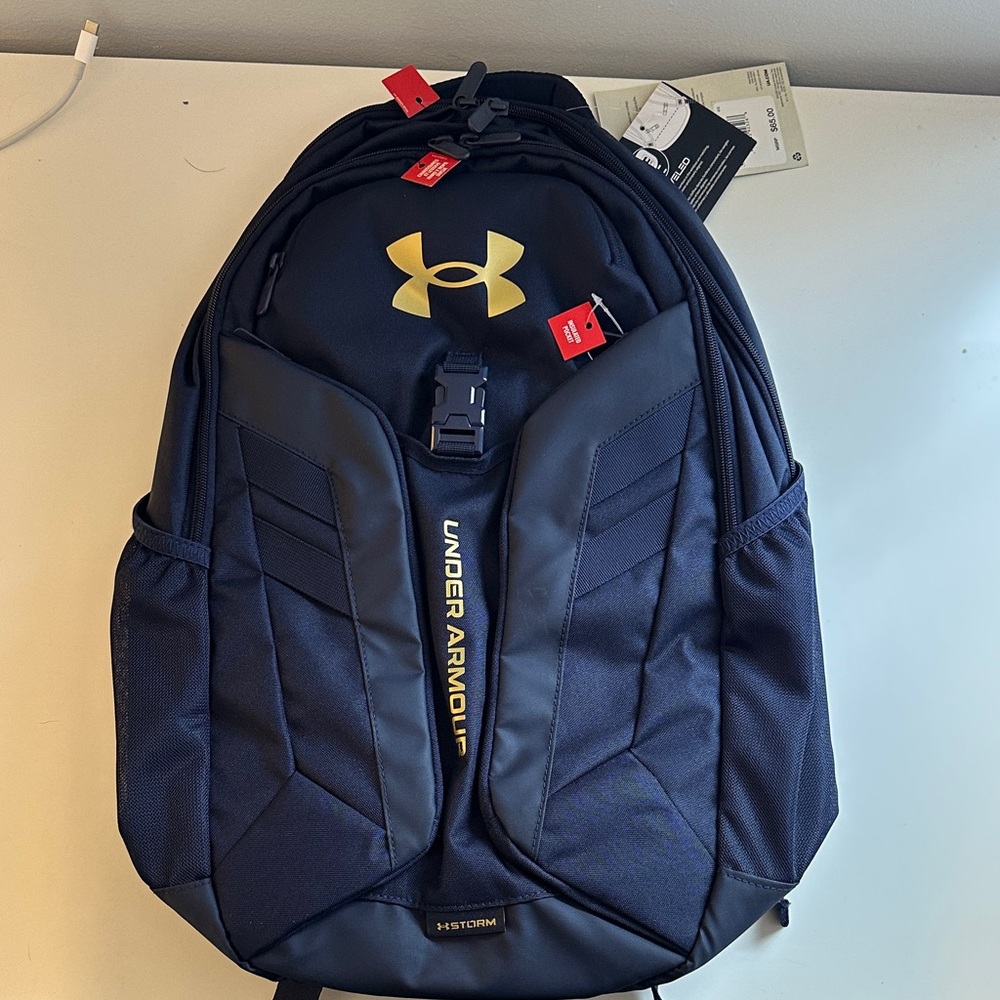 Under Armour Navy and Gold Backpack